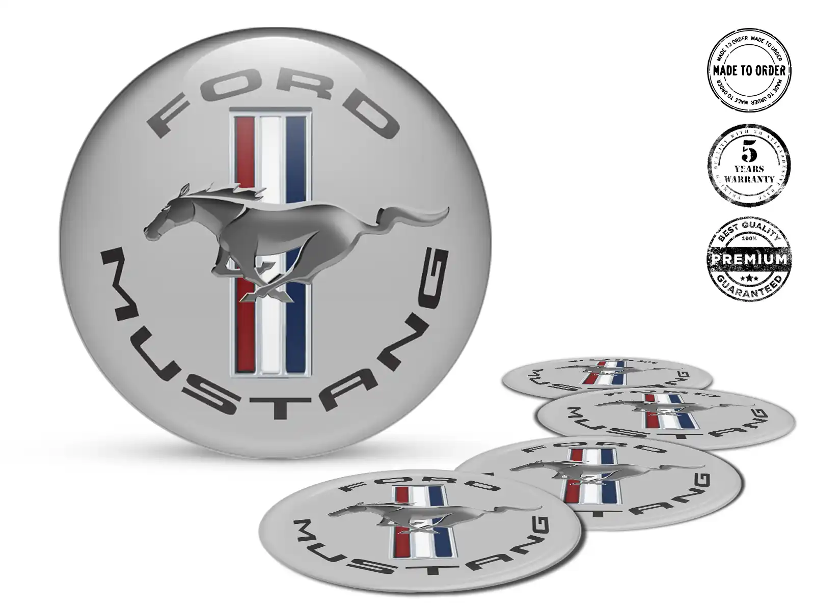 Ford Pegatina de Silicona Estilo Emblemas Bombados de Aro
